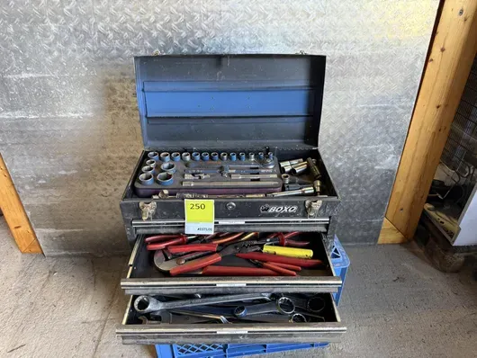 Toolbox with contents