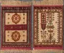 Seiden-Herat, Badris, 66 x 82 cm – très fin noué, motifs différents des deux côtés, d'une manufacture de maître