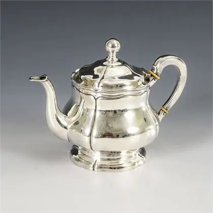 Caffettiera moka in argento. Lutz & Weiss, Pforzheim