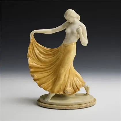 SCHLIEPSTEIN, Gerhard (1886 Brunswick - 1963 Berlin). Danseuse avec jupe jaune