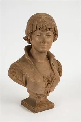 CERIBELLI, Cesar Costantino R. (1841 Rome - 1918 Paris). Buste de Bianca Cappello