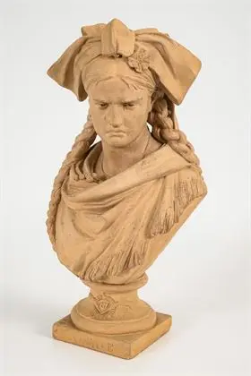 GRÉGOIRE, Jean-Louis (1840 Paris - 1890 ibid.). Buste L´Alsace