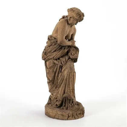 CARRIER-BELLEUSE, Albert-Ernest (1824 Anizy-le-Château -1887 Sèvres). Bozzetto antycznej postaci kobiecej - "Drame !!"