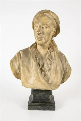 TAVAU, Pierre (1753 - ?). Buste van een man met hoofddoek