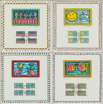 Rizzi Stamps (4-teiliges Briefmarkenset)
