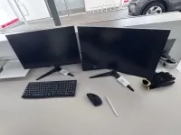2 monitory TFT panoramiczne AOC