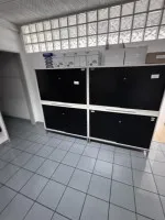 2 Aktenschiebetürenschränke, 2-teilig