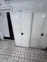 2 metal tool cabinets with contents