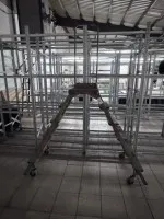1 order picking ladder, 6-step with pressure rollers