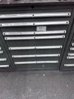 1 metal tool drawer cabinet, 7-drawer with contents