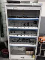 1 metal tool roll cabinet with contents