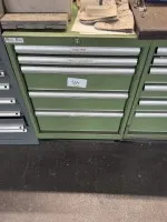1 metal tool drawer cabinet, 5-drawer with contents