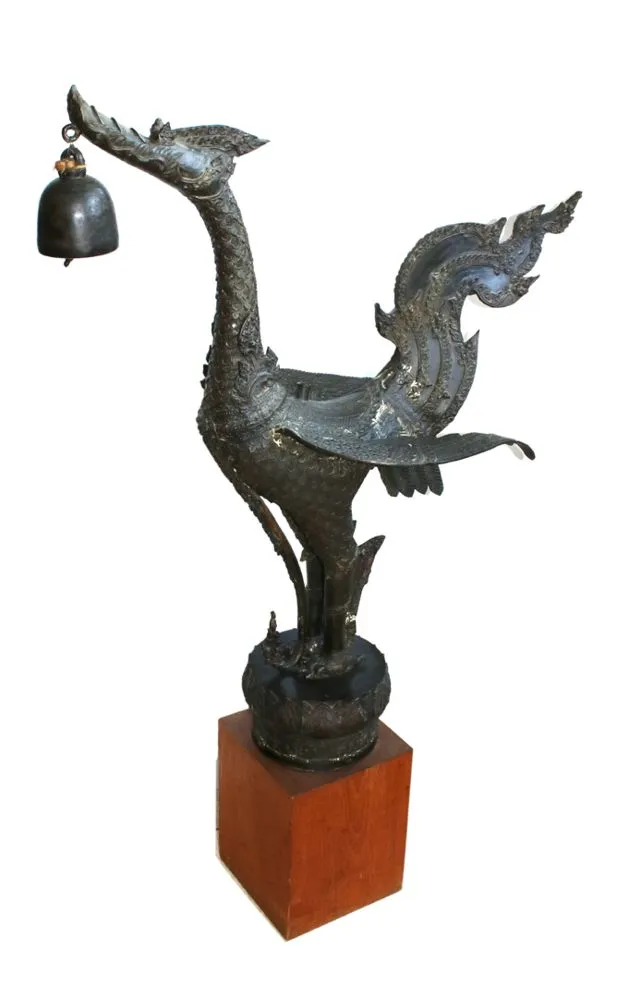 Oiseaux Hongsa – Bronze Thaïlande style Ratankosin, 19e s.