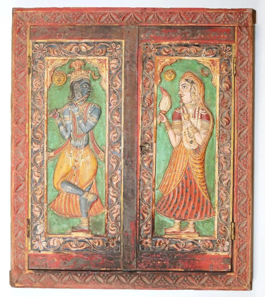 Rhada Krishna – Drewniane okno