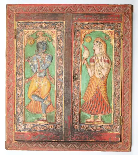 Rhada Krishna – Drewniane okno