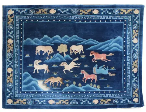 Baotou z końmi. – Stary