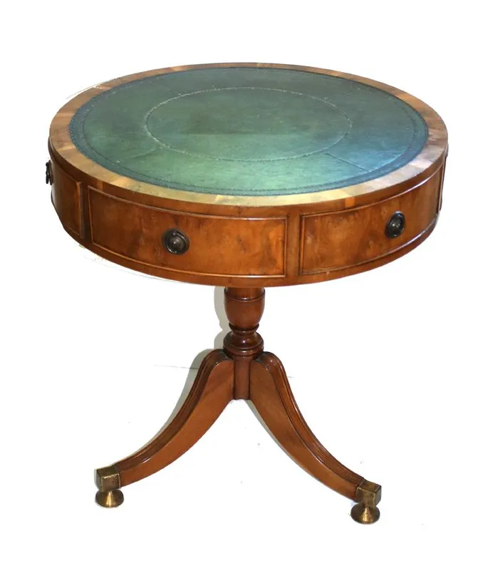 Table tambour Angleterre – style Regency probablement 19e s.