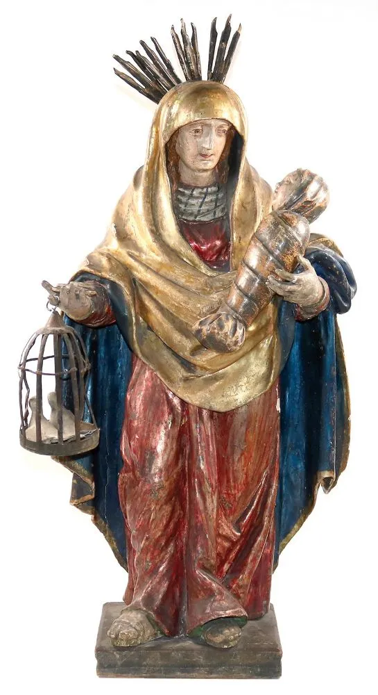 Anna Selbdritt. – Süddeutscher Holzschnitzer