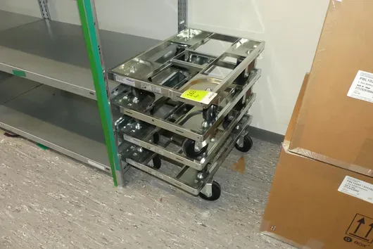 4x Transportroller für Eurobehälter