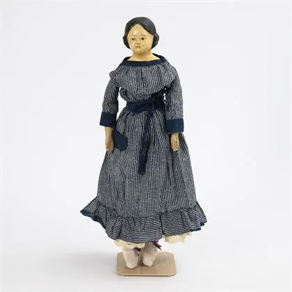 Poupée Biedermeier à tête de buste