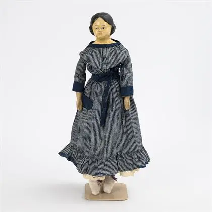 Poupée Biedermeier à tête de buste