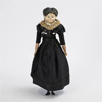 Poupée Biedermeier à tête de buste