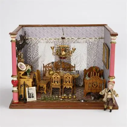 Maison de poupée en salle de chasse