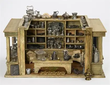 Magasin de jouets Art nouveau en tant que commerce d'étain