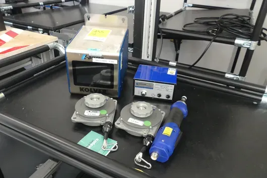 KOLVER industrial screwdriving system with control unit, electric screwdriver, balancer and control box