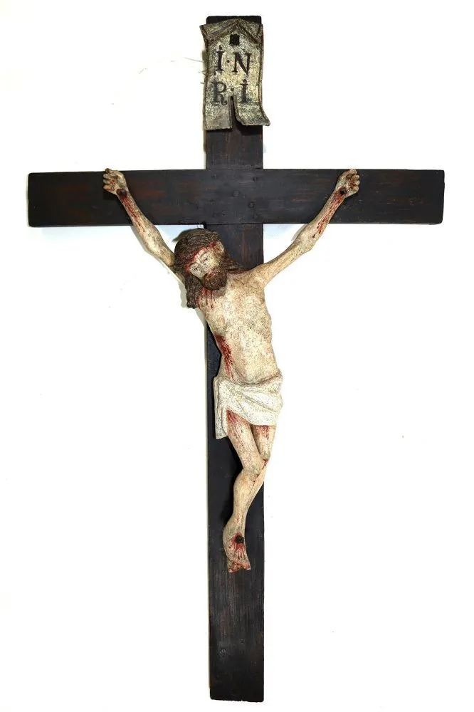 Kruzifix, Corpus Christi. – Altes Kruzifix wohl Ende 18.Anf