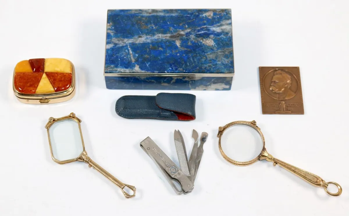 Collector's lot – including lapis lazuli box 1987 Chile