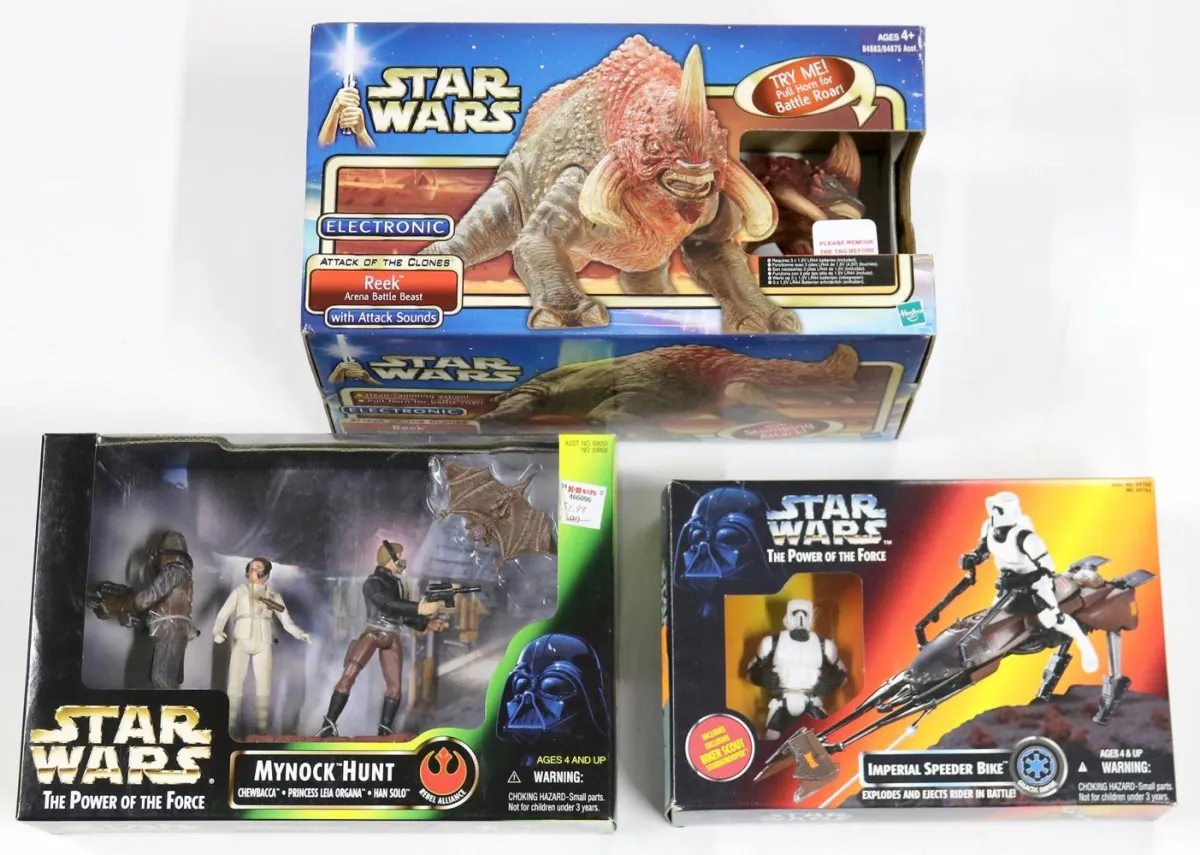 Star Wars – drie grote action figure sets van Kenner en Hasbro, 1995-2002