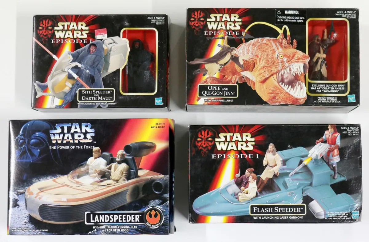 Star Wars – vier grote action figure sets van Hasbro en Kenner, 1995-1998