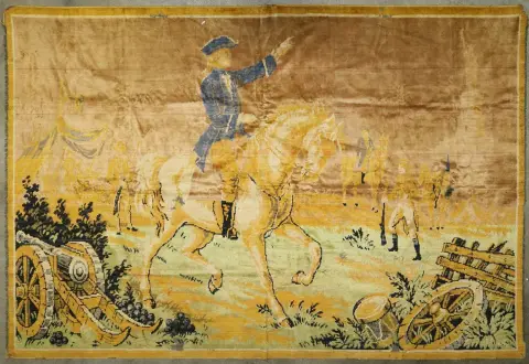 Gobelin, Wandbehang – mit Schlachtenszene