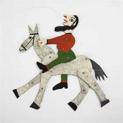 Pantin homme sur cheval. Willi Mühlenhaupt