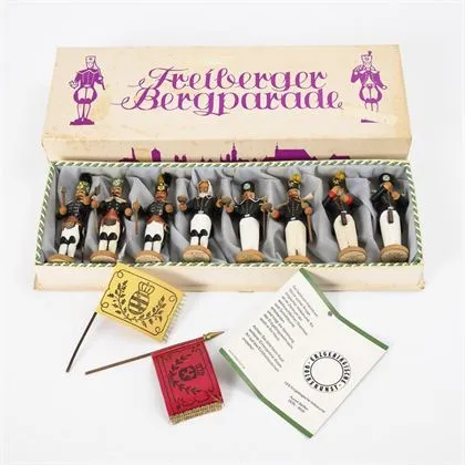 "Freiberger Bergparade" dans boîte d'origine. Artisanat original de Seiffen
