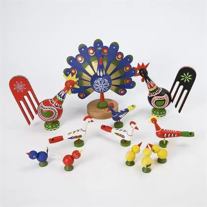 Lot de Pâques de 12 pièces des Monts Métallifères. Atelier Helmut Kempe, Cossebaude près de Dresde