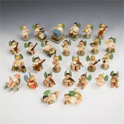 Lot d'angelots musiciens. Wendt & Kühn