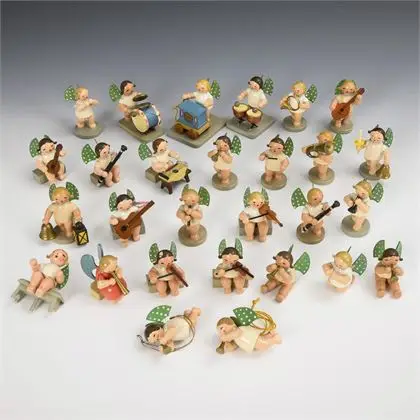 Lot d'angelots musiciens. Wendt & Kühn