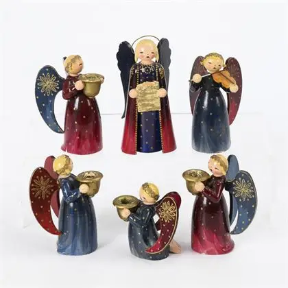 6 anges brocart. Wendt & Kühn, Grünhainichen