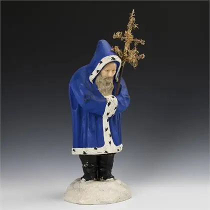 Père Noël avec visage en cire