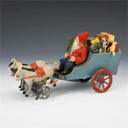 Chariot mécanique à âne en carton
