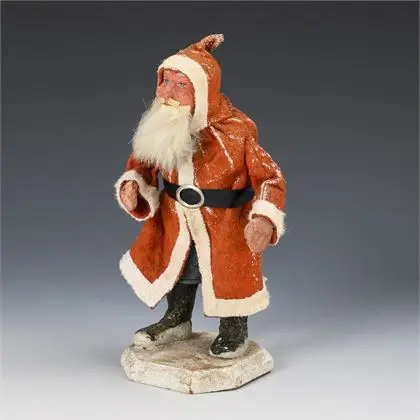Père Noël sur socle octogonal