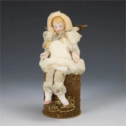 Snoepcontainer met watten figuur