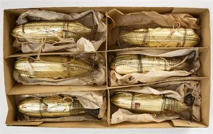 6 origineel verpakte zeppelins als kerstboomversiering