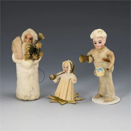 3 pièces décorations de Noël en ouate