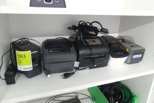 Konvolut Etiketten-/Labeldrucker, 5 Stück