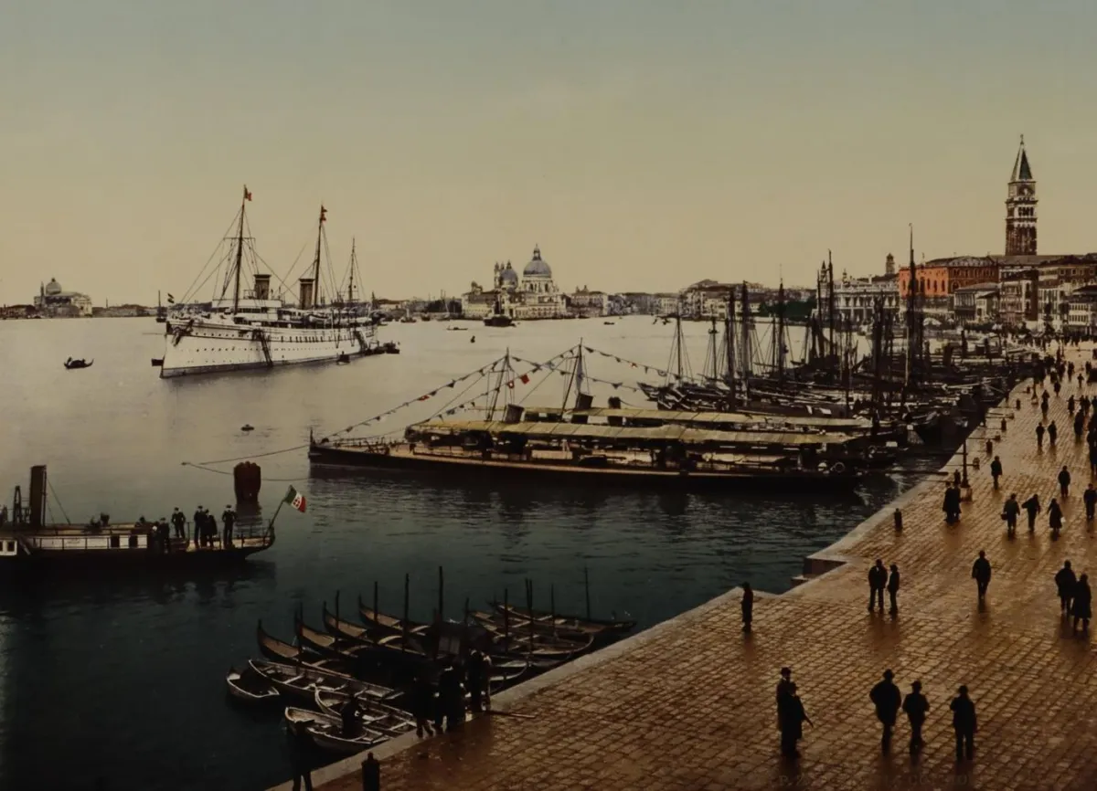 Venedig. – 10 farbige Photographien um 1900