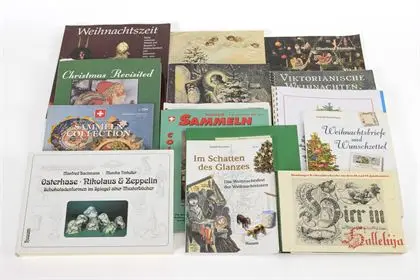 Lot de 12 ouvrages sur le thème de Noël, en supplément 2 cahiers "Sammeln"