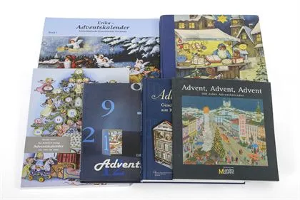 Lot de 6 livres sur le thème des calendriers de l'Avent